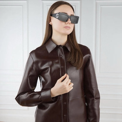 RECTANGULAR FRAME SUNGLASSES GG1842S IN ACETATE