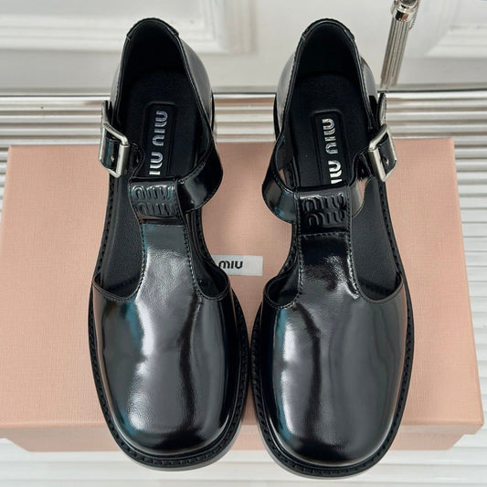 Sandal Platform Black Calfskin