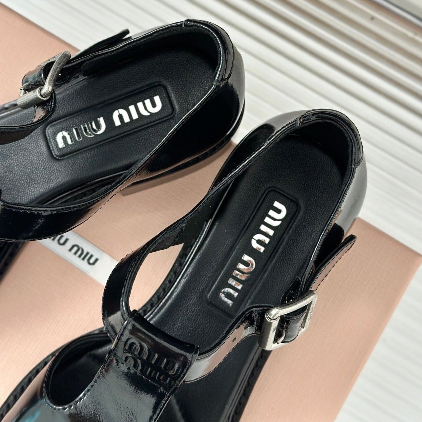 Sandal Platform Black Calfskin