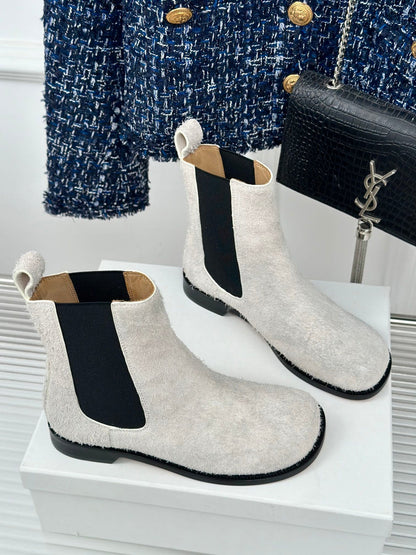 LW CAMPO CHELSEA BOOT WHITE BRUSHED SUEDE