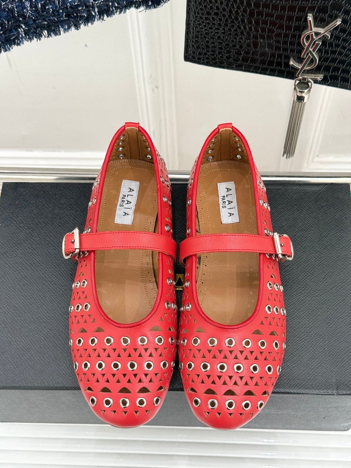 MARY JANE IN CHERRY RED CALFSKIN