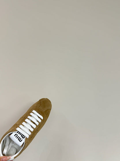 PLUME SUEDE SNEAKERS EARTH BROWN