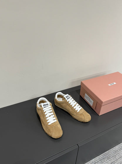 PLUME SUEDE SNEAKERS EARTH BROWN