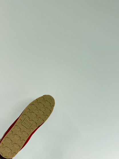 PLUME SNEAKERS IN RED SUEDE