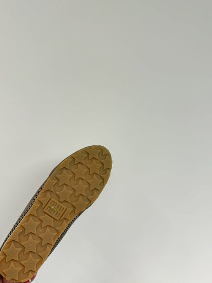 RETRO SNEAKERS IN COFFEE BROWN MESH AND SUEDE