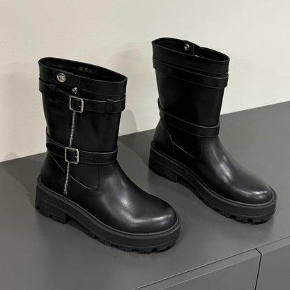 MAJOR ANKLE BOOT IN BLACK CALFSKIN