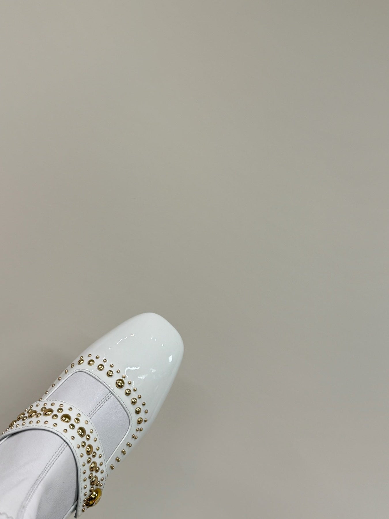 BELLE-D HEELED ANKLE BOOT WHITE PATENT CALFSKIN
