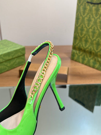 GG SIGNORIA SLINGBACK PUMP SHAMROCK LAMBSKIN