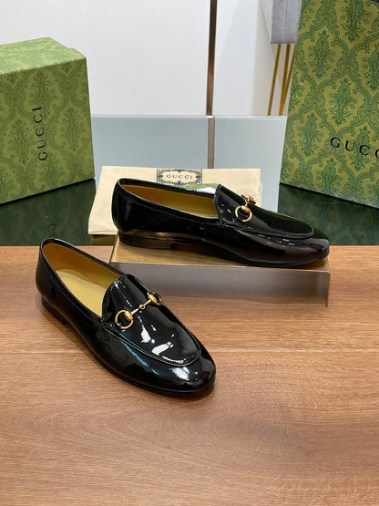 GG JORDAAN LOAFER GLOSSY BLACK LAMBSKIN