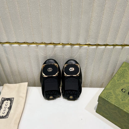 GG BALLET SUPER SLIM BLACK LAMBSKIN
