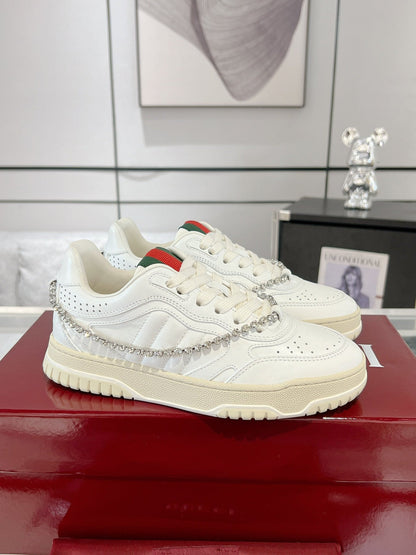 GG RE-WEB SNEAKER FOR COUPLE WHITE