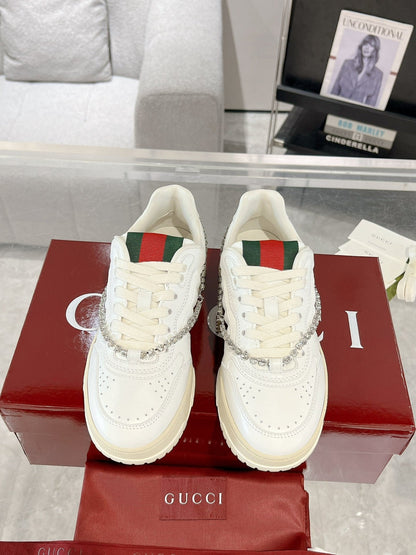 GG RE-WEB SNEAKER FOR COUPLE WHITE