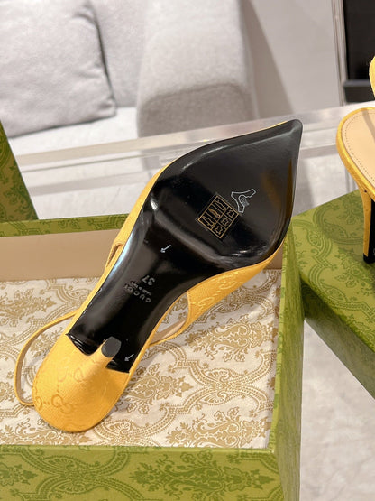 HORSEBIT SLINGBACK 105 IN YELLOW CANVAS