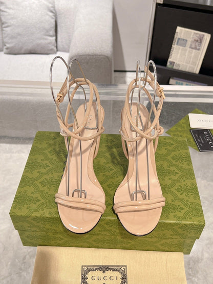 GG 105 STRAPPY SANDAL BEIGE CALFSKIN
