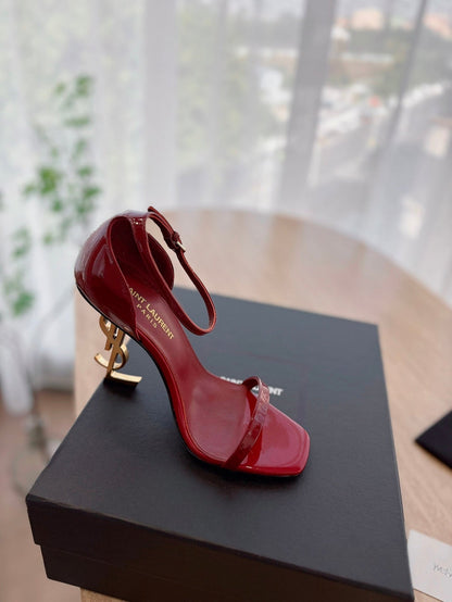 CLASSIC HIGH HEELS 10 CM IN CRIMSON RED PATENT CALFSKIN