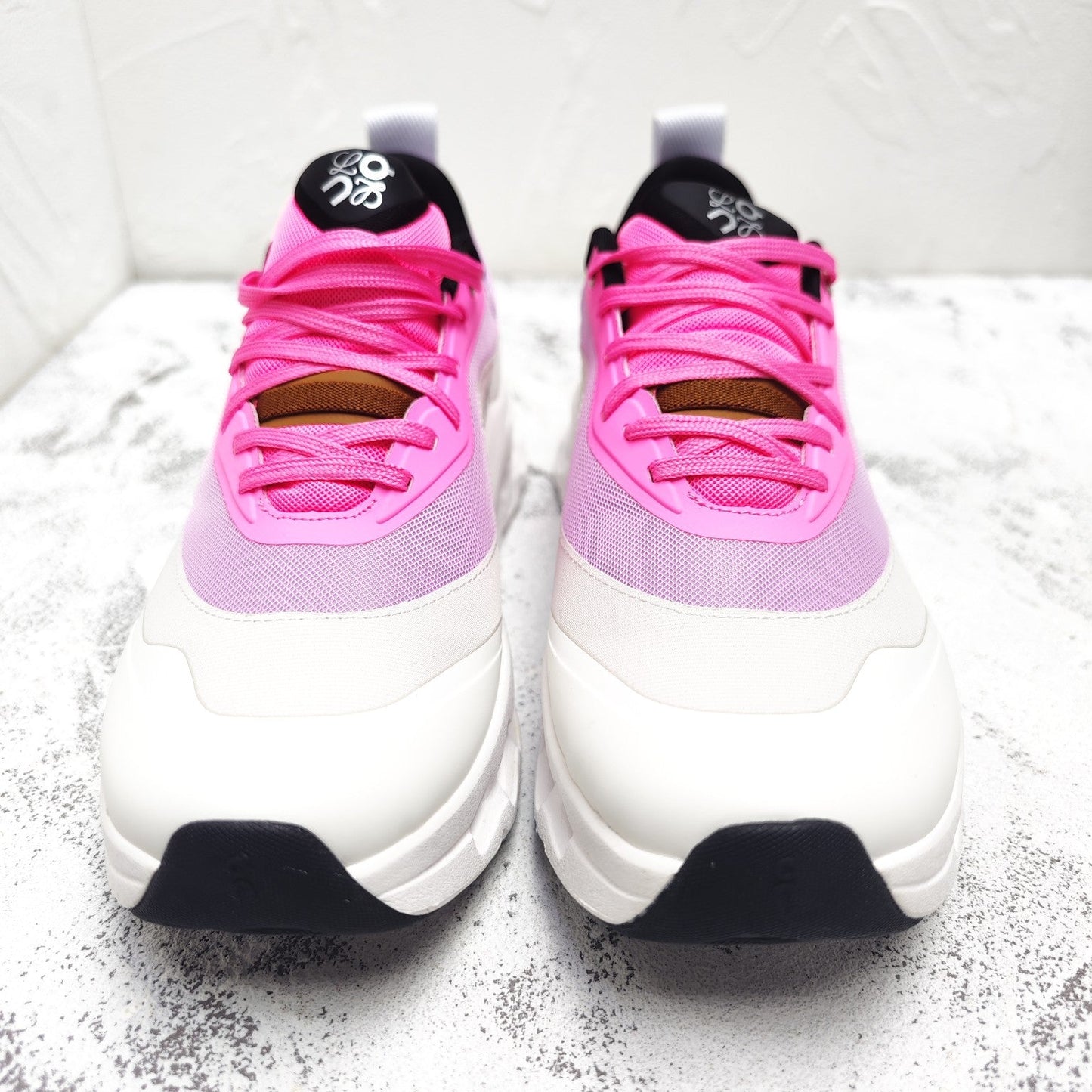 CLOUDTILT 2.0 SNEAKER BRIGHT PINK MIX PALE GRAY CALFSKIN AND BREATHABLE MESH