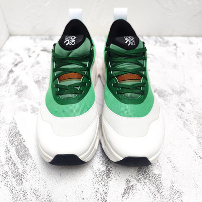 CLOUDTILT 2.0 SNEAKER EMERALD GREEN MIX PALE GRAY CALFSKIN AND BREATHABLE MESH
