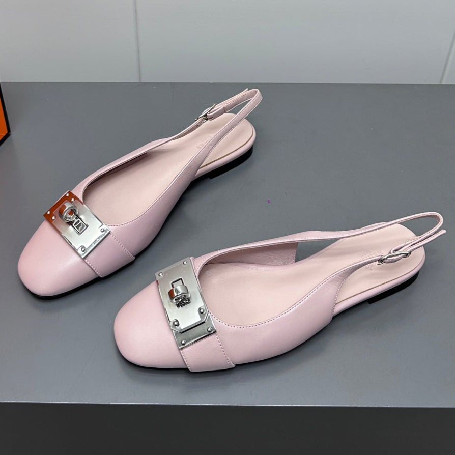 INNOCENTE SLINGBACK IN LIGHT PINK CALFSKIN