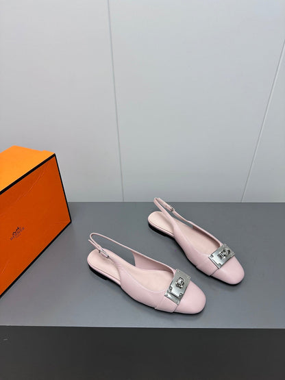 INNOCENTE SLINGBACK IN LIGHT PINK CALFSKIN