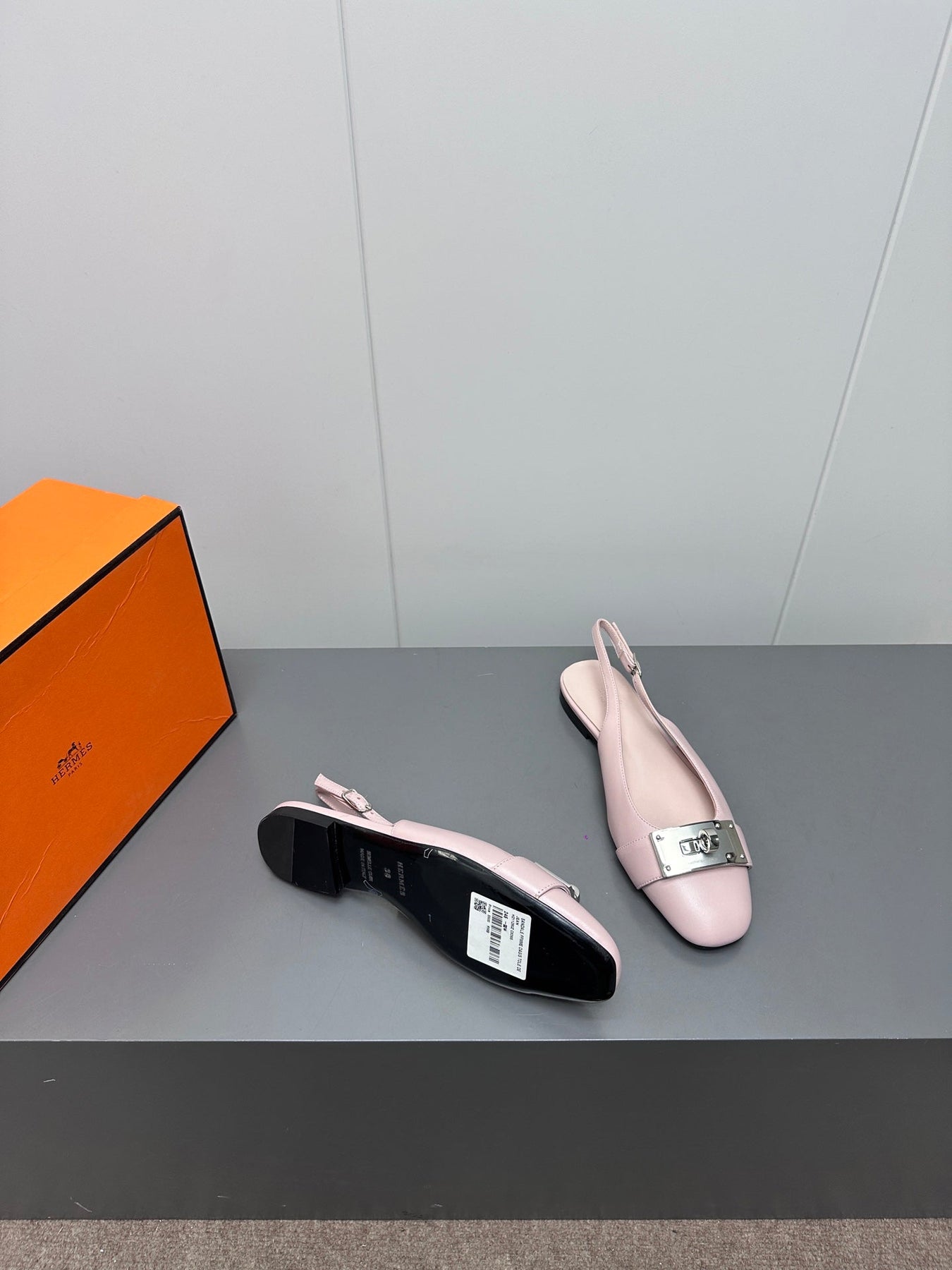 INNOCENTE SLINGBACK IN LIGHT PINK CALFSKIN
