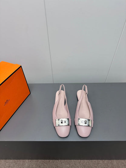 INNOCENTE SLINGBACK IN LIGHT PINK CALFSKIN