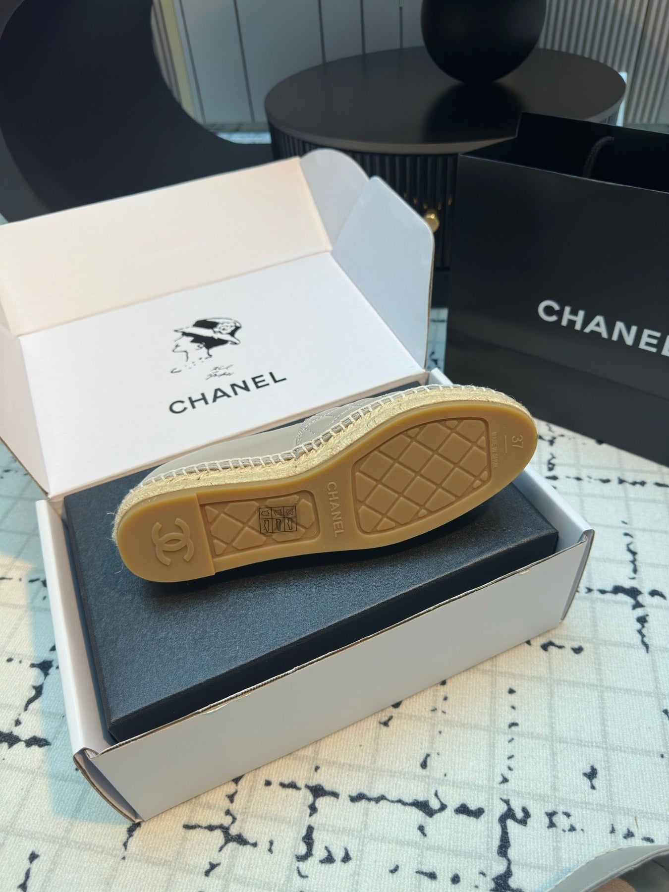 ESPADRILLES LOAFERS IN FLINT GREY LAMBSKIN