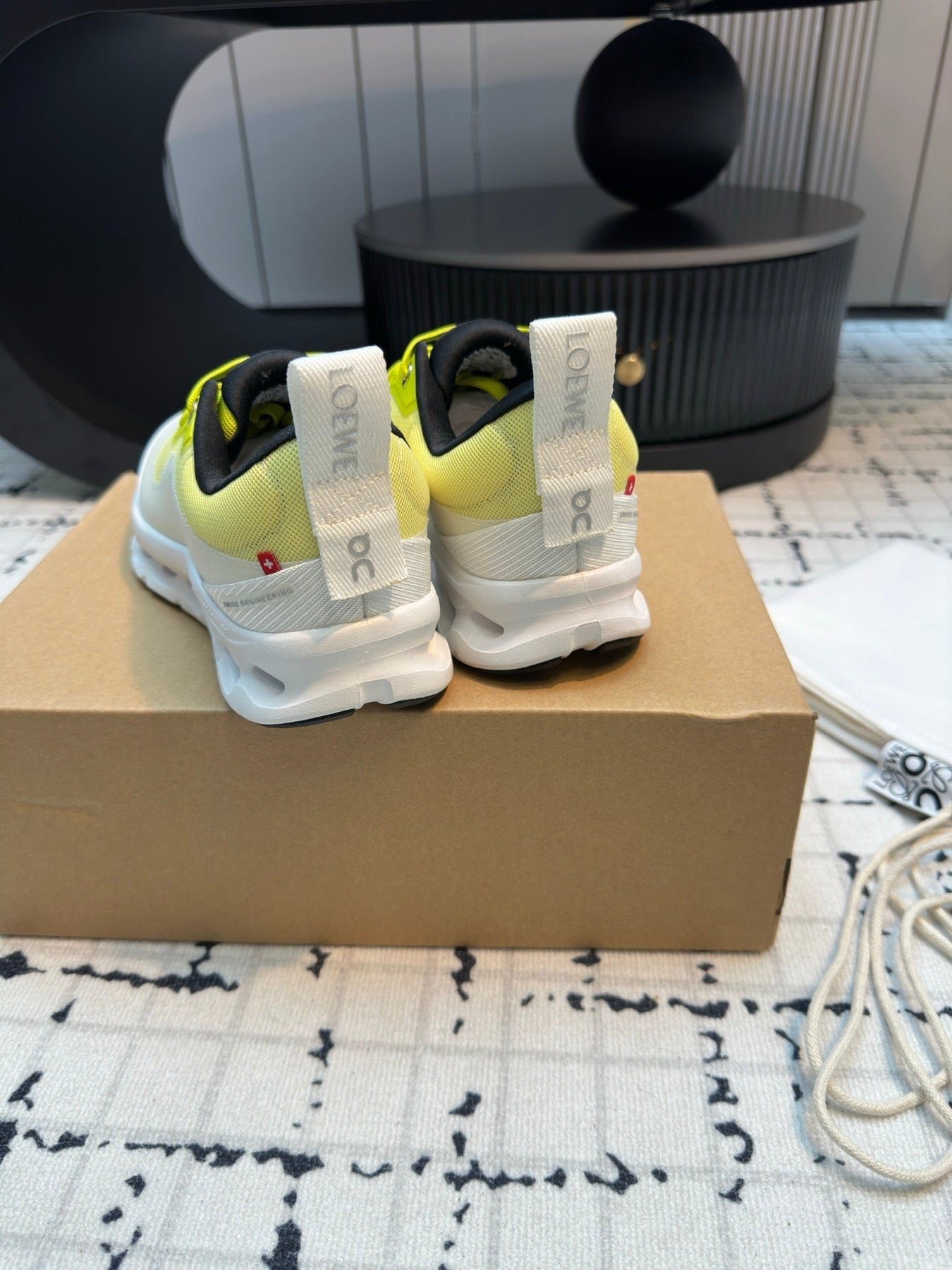LW CLOUDTILT 2.0 SNEAKER WHITE AND LEMON POLYESTER