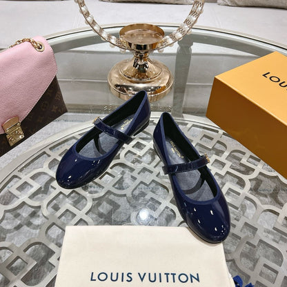 MARY JANE SHOES IN AEGEAN BLUE PATENT CALFSKIN