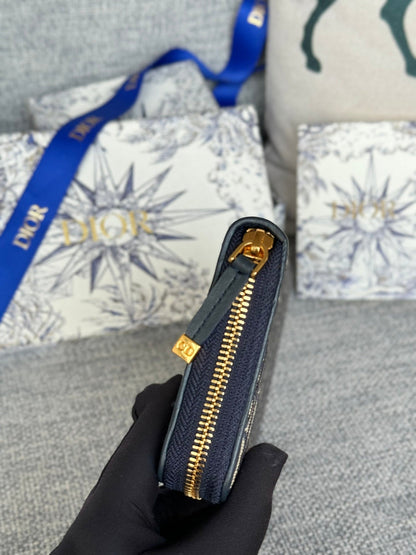 MONTAIGNE VOYAGEUR LONG WALLET 20 IN BLACK MONOGRAM OBLIQUE JACQUARD