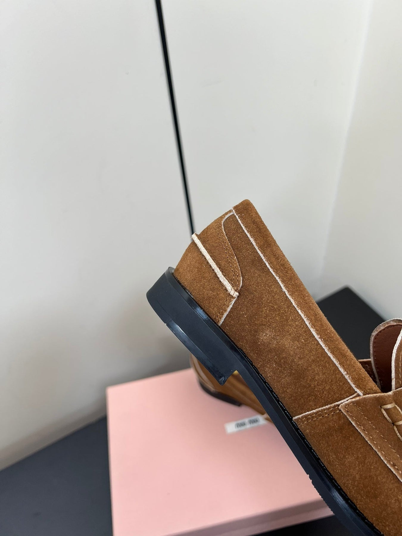 PENNY LOAFERS IN TAWNY BROWN SUEDE