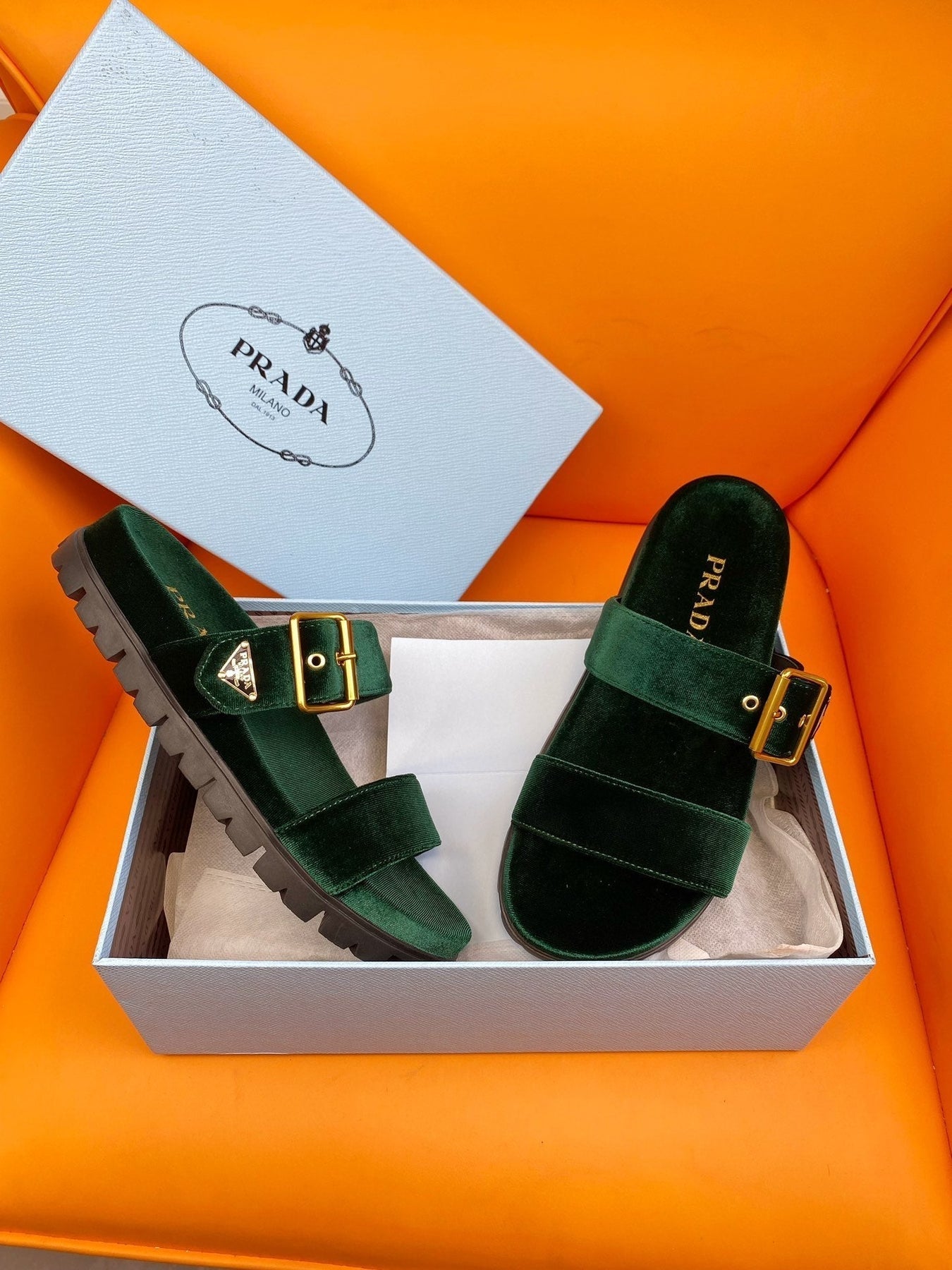 Pra Slides 10 Velvet Laurel Green