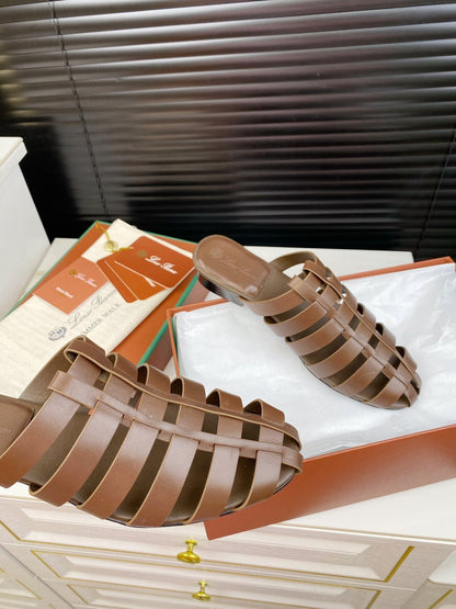 LP KAEDE SANDALS CHOCOLATE CALFSKIN