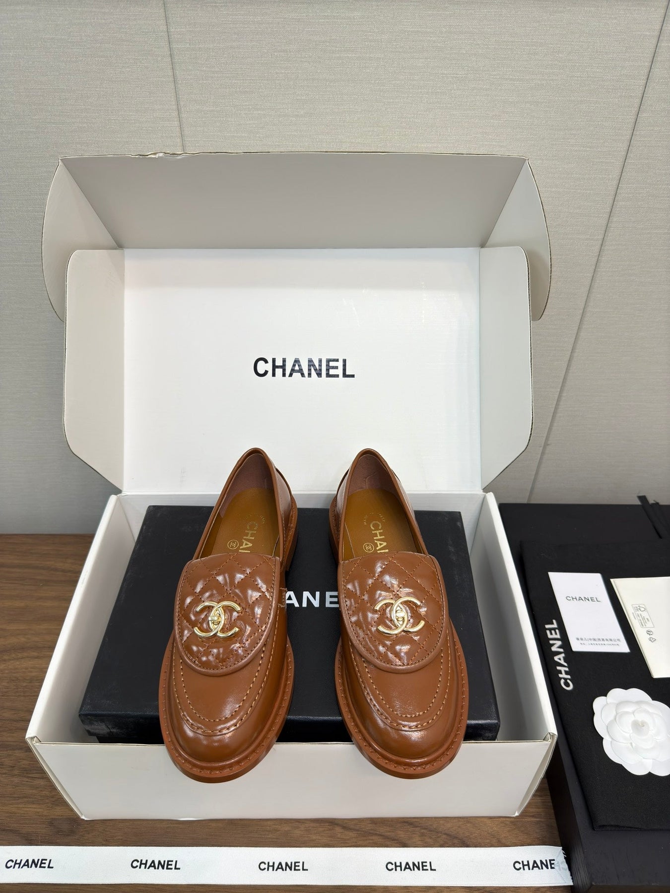 MOCCASIN 2.5 CM IN GINGERBREAD BROWN PREMIUM LAMBSKIN