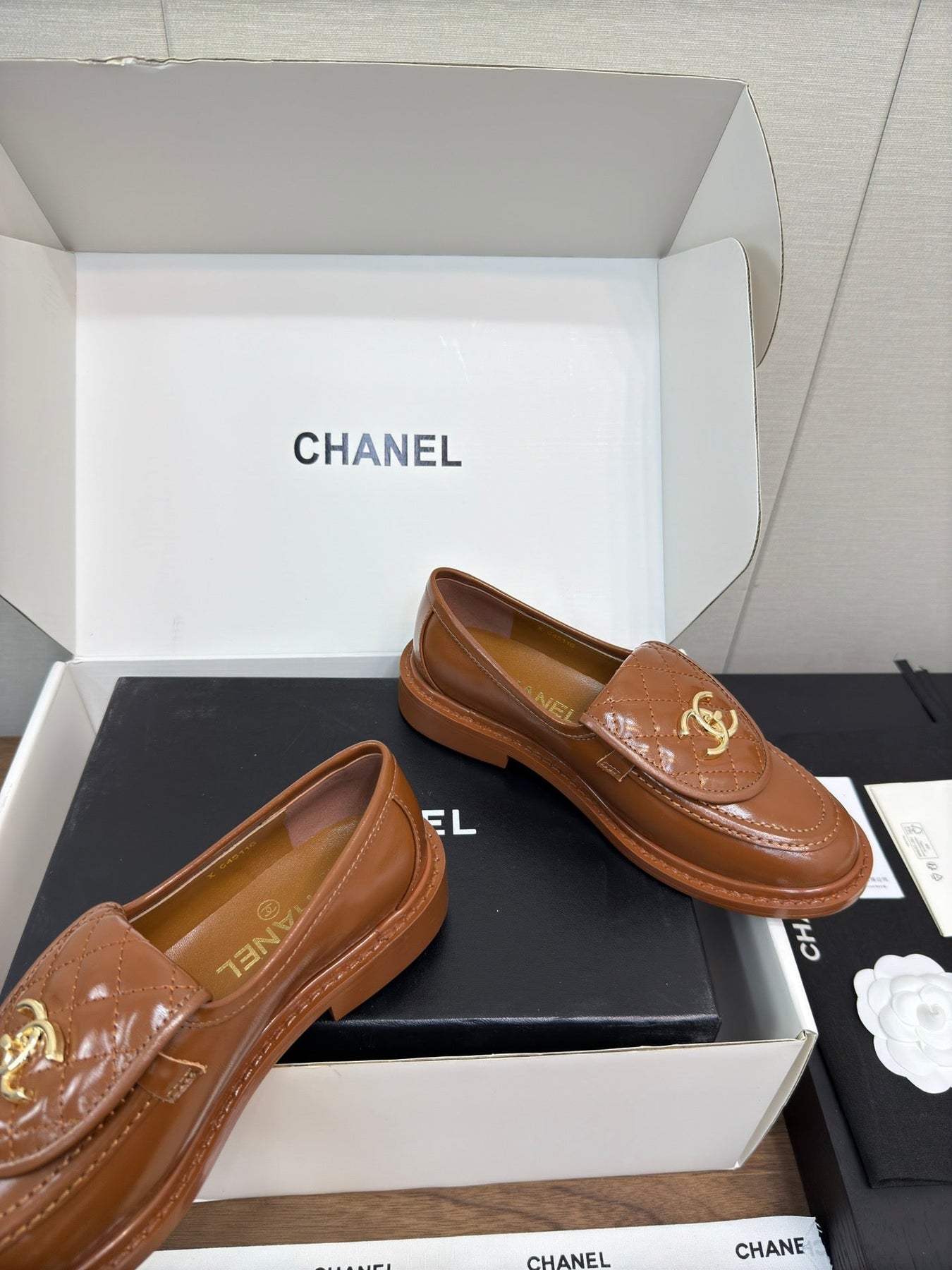 MOCCASIN 2.5 CM IN GINGERBREAD BROWN PREMIUM LAMBSKIN