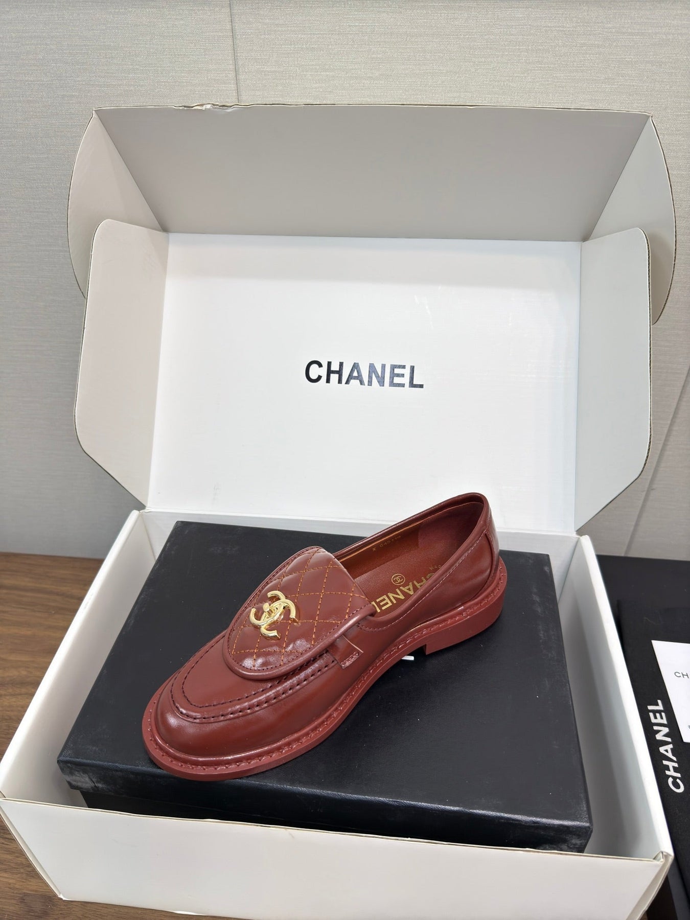 MOCCASIN 2.5 CM IN JAM RED PREMIUM LAMBSKIN