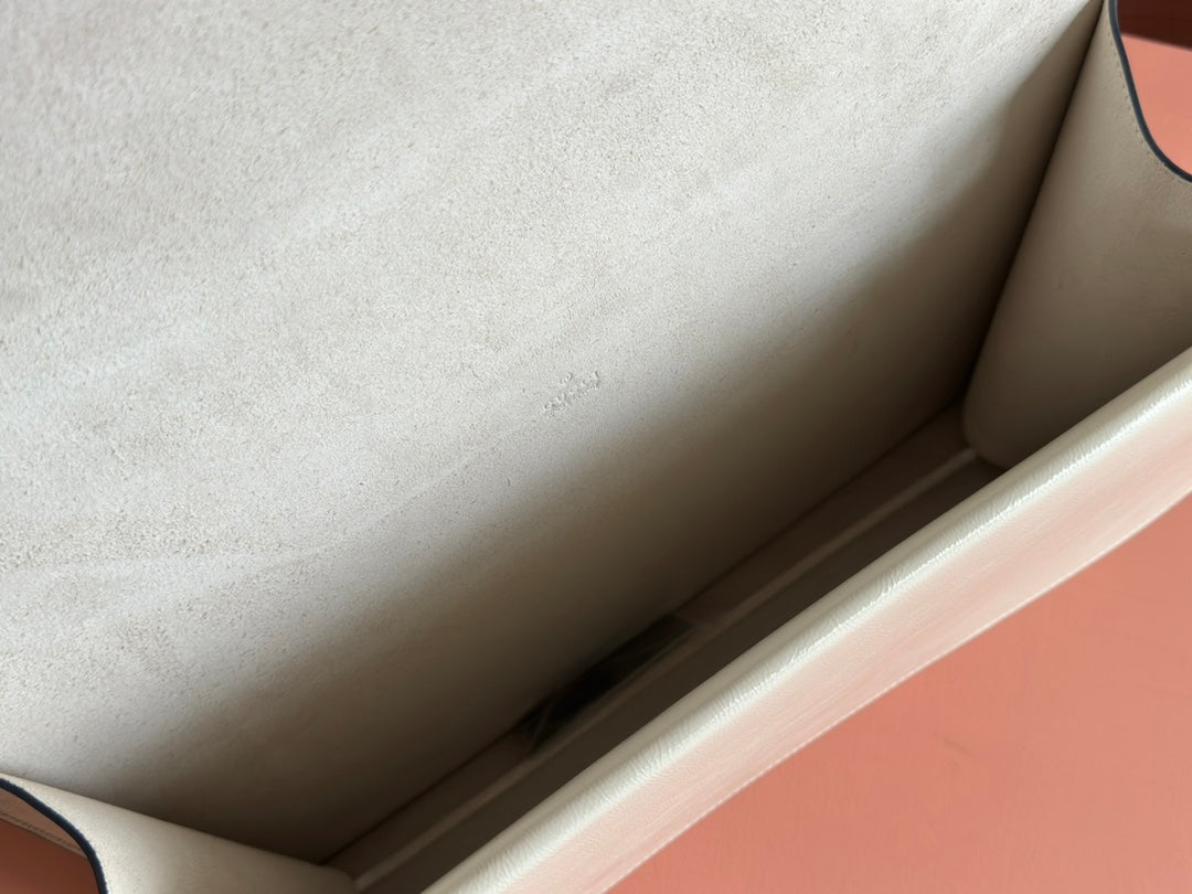 DIONYSUS LAGRE SHOULDER BAG 42 IN OFF WHITE GLOSSY LAMBSKIN