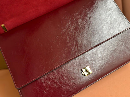 DIONYSUS LAGRE SHOULDER BAG 42 IN ROSSO ANCORA RED GG GLOSSY LAMBSKIN