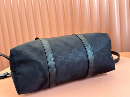 NYLON LINE TOTE BAG 34.5 IN BLACK GG CANVAS