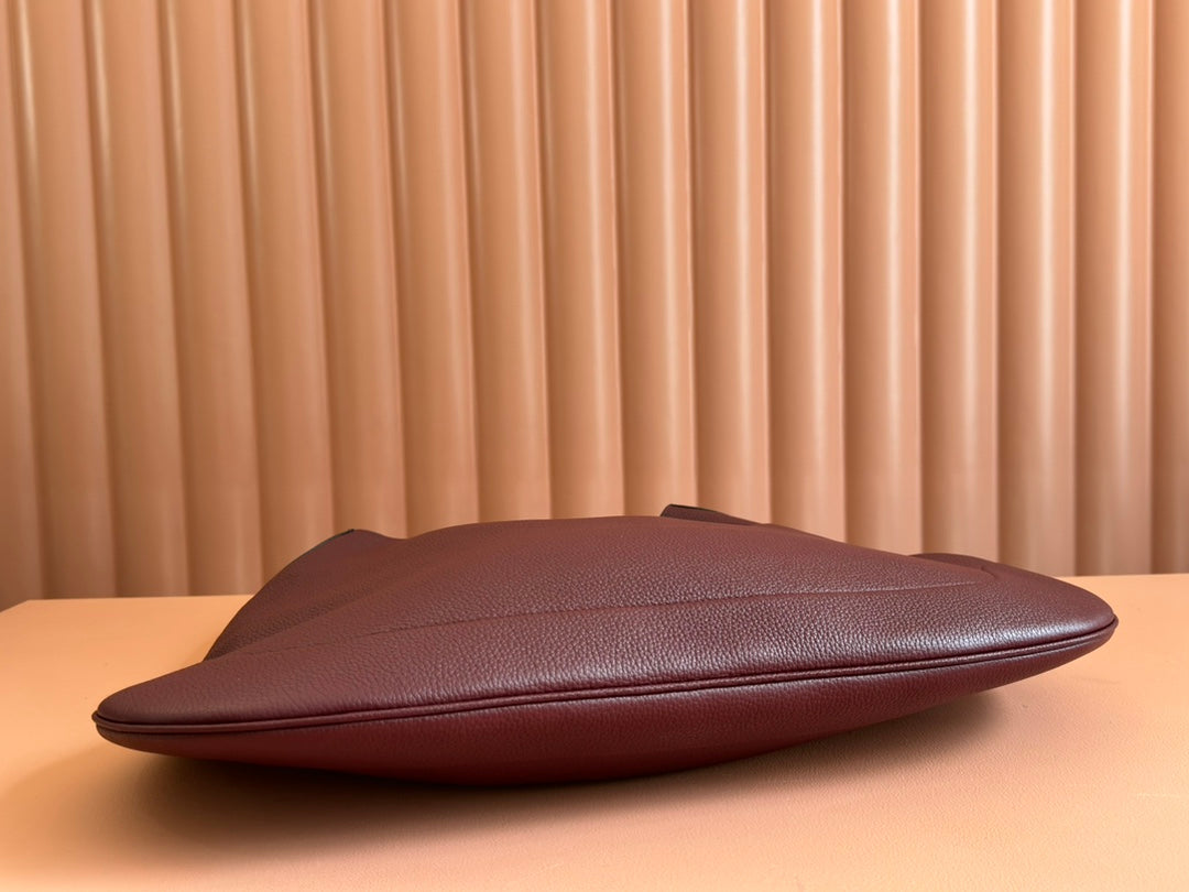 B LARGE SHOULDER BAG 49 IN ROSSO ANCORA RED CALFSKIN