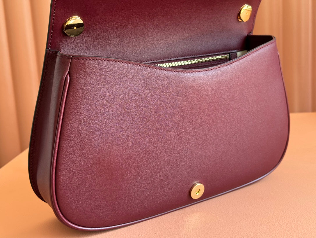 BLONDIE LARGE TOP HANDLE BAG 32 IN ROSSO ANCORA RED CALFSKIN