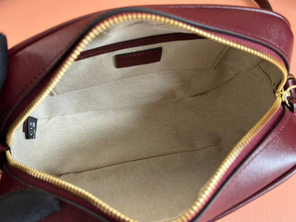 BLONDIE SMALL SHOULDER BAG 21 IN ROSSO ANCORA RED CALFSKIN