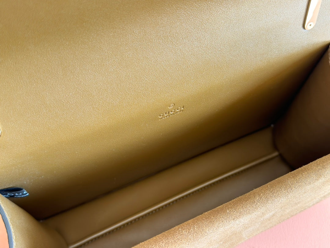 DIONYSUS LAGRE SHOULDER BAG 27.5 IN BROWN SUEDE