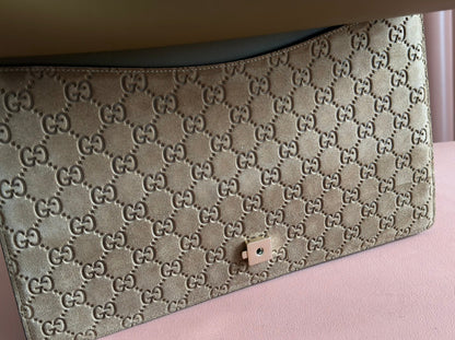 DIONYSUS LAGRE SHOULDER BAG 42 IN BROWN SUEDE