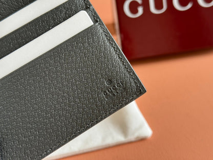 INTERIOR GG BI-FOLD WALLET 11 IN GREY CALFSKIN