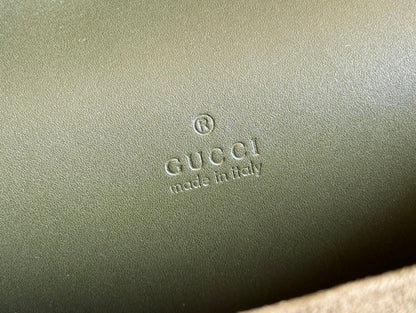 DIONYSUS MEDIUM SHOULDER BAG 27.5 IN DARK GREEN GG SUEDE