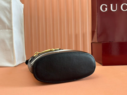 73 SMALL BUCKET BAG 20 IN NATURAL CANVAS AND BLACK CALFSKIN