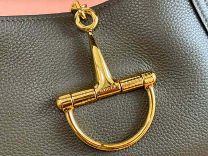 MEDIUM SOFTBIT MAXI SHOULDER BAG 27.5 IN DARK GREEN GRAINY LAMBSKIN