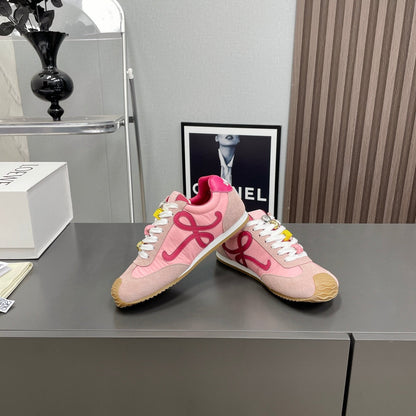 BALLET RUNNER 2.0 IN PINK PASTEL SUEDE AND LYCRA FABRIC