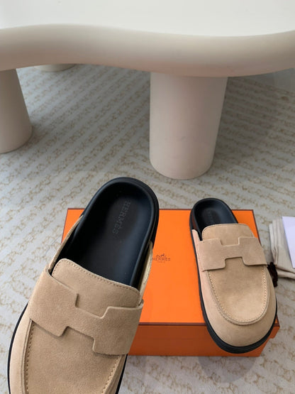 G0 MULE PASTEL PINK SUEDE