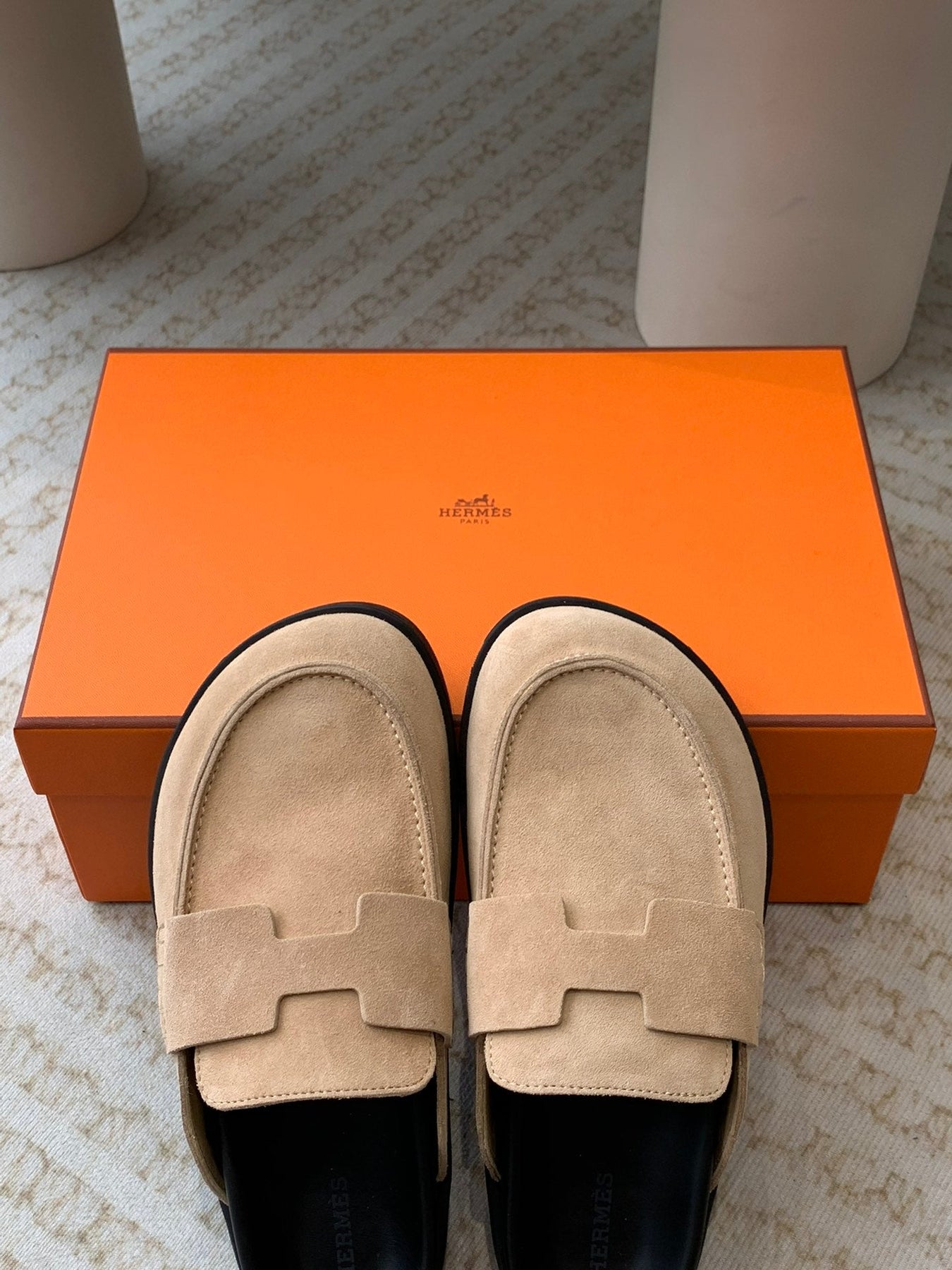 G0 MULE PASTEL PINK SUEDE